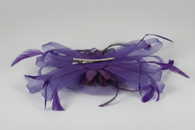 Load image into Gallery viewer, Stunning Purple Stacey fascinator. (FS005)