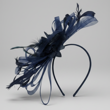 Load image into Gallery viewer, Stunning Navy Stacey Fascinator. (FS006)