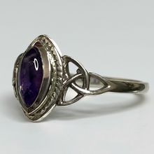 Load image into Gallery viewer, Amethyst Sterling Silver ring size 3, 5, 9, 12, 13 BR052