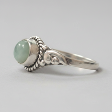 Load image into Gallery viewer, Aquamarine Sterling silver ring sizes 3, 6, 13, 14 (BR008)