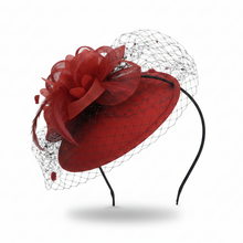 Load image into Gallery viewer, Stunning Red Fascinator (FS035)