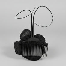 Load image into Gallery viewer, Stunning Black Fascinator. FS136