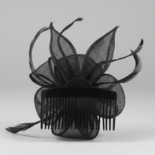 Load image into Gallery viewer, Stunning Black Fascinator FS183