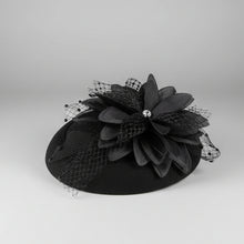 Load image into Gallery viewer, Stunning Black Fascinator FS187