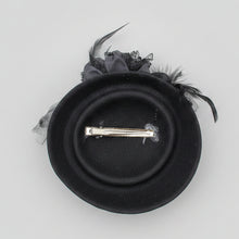 Load image into Gallery viewer, Stunning Black Fascinator FS187