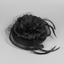 Load image into Gallery viewer, Stunning Black Fascinator FS188