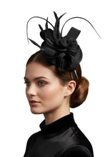 Load image into Gallery viewer, Stunning Black Fascinator FS194