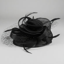 Load image into Gallery viewer, Stunning Black Fascinator FS195