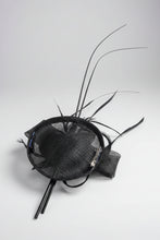 Load image into Gallery viewer, Stunning Black Fascinator FS212