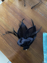 Load image into Gallery viewer, Stunning Black Fascinator FS214