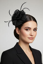 Load image into Gallery viewer, Stunning Black Fascinator FS221