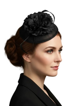 Load image into Gallery viewer, Stunning Black Fascinator FS188