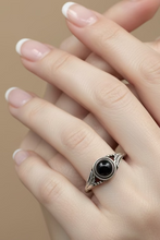 Load image into Gallery viewer, Black Onyx Sterling Silver ring size 8, 10, 11, 12 BR060