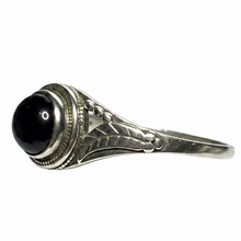 Load image into Gallery viewer, Black Onyx Sterling Silver ring size 8, 10, 11, 12 BR060