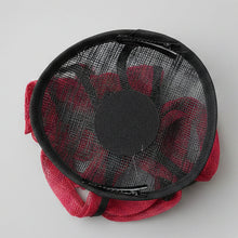 Load image into Gallery viewer, Stunning Red & Black Fascinator FS202
