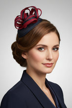 Load image into Gallery viewer, Stunning Red & Black Fascinator FS202