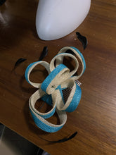 Load image into Gallery viewer, Stunning Blue & Cream Fascinator. FS113