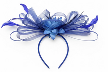 Load image into Gallery viewer, Stunning Blue Stacey fascinator. FS007