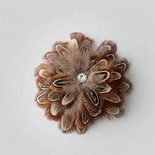 Load image into Gallery viewer, Stunning Brown Feather Fascinator FS222
