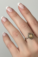Load image into Gallery viewer, Citrine Sterling silver ring sizes 4, 9, 12, 13. (BR003)