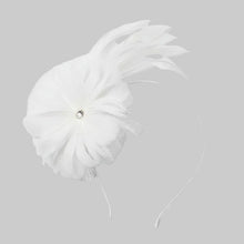 Load image into Gallery viewer, Stunning Cream Feather Fascinator FS164