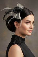 Load image into Gallery viewer, Stunning Cream & Black Fascinator FS174