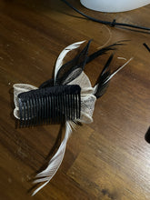 Load image into Gallery viewer, Stunning Cream & Black Fascinator FS174