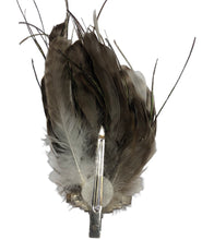 Load image into Gallery viewer, Stunning Ivory & Brown Feather Fascinator (FS077)