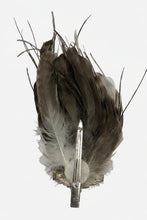 Load image into Gallery viewer, Stunning Ivory & Brown Feather Fascinator (FS077)