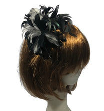 Load image into Gallery viewer, Stunning Black & Ivory Feather Suncatcher (FS086)