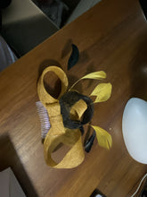 Load image into Gallery viewer, Stunning Yellow & Black Fascinator FS120