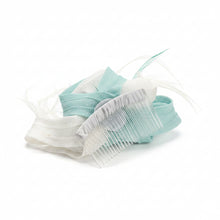 Load image into Gallery viewer, Stunning Green & White fascinator. FS032