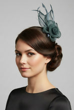 Load image into Gallery viewer, Stunning Grey Fascinator FS145