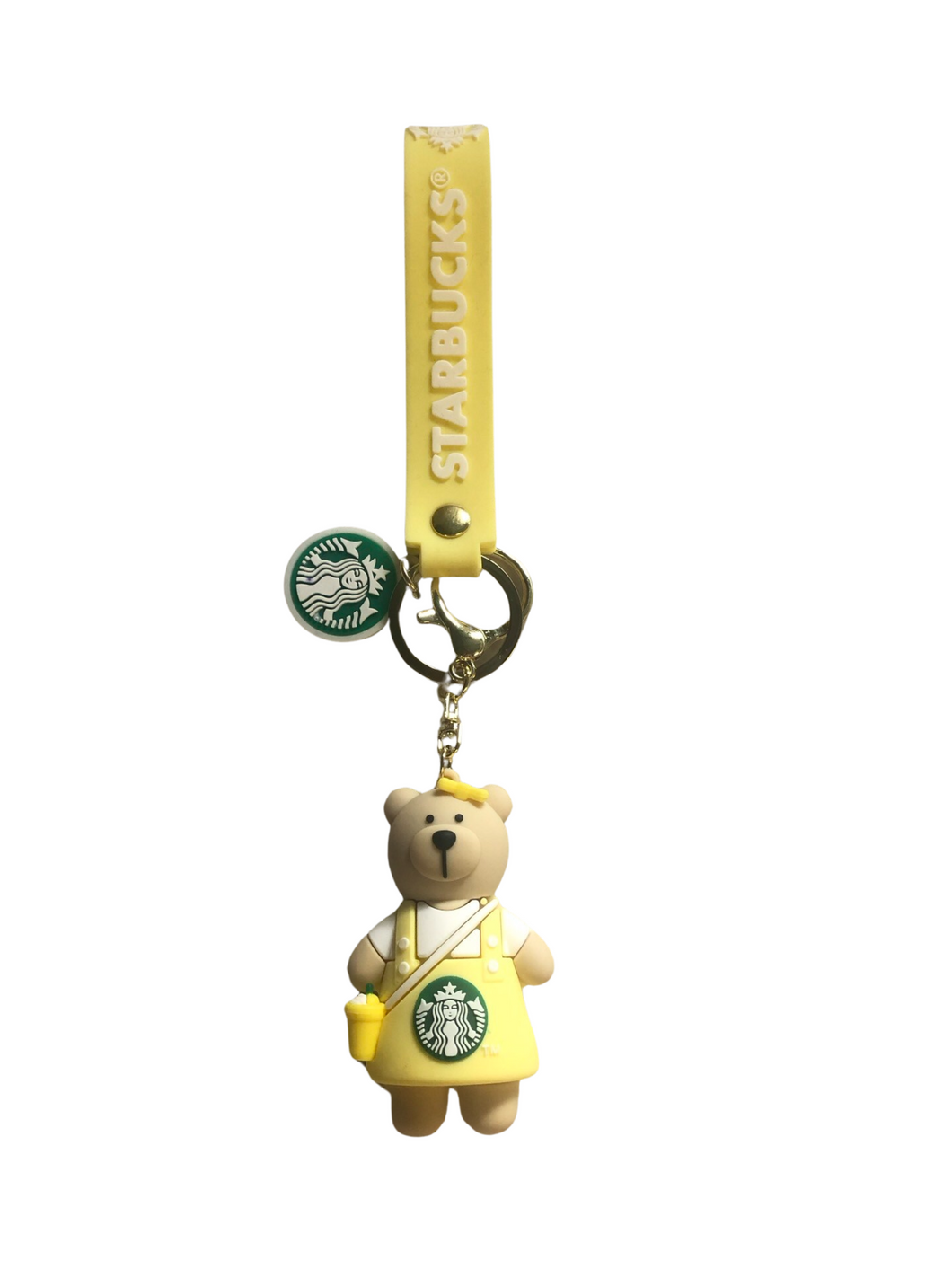 Starbucks Bear Yellow keyring