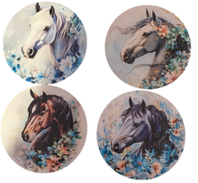 Load image into Gallery viewer, Horse Wooden Coasters (4-Pack) CS14