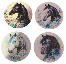 Load image into Gallery viewer, Horse Wooden Coasters (4-Pack) CS15