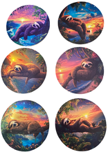 Load image into Gallery viewer, Sloth Wooden Coasters (6-Pack) CS18