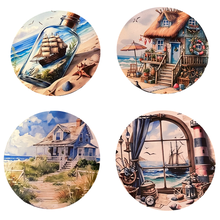 Load image into Gallery viewer, Beach Wooden Coasters (4-Pack) CS20