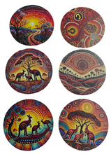 Load image into Gallery viewer, Australian Wooden Coasters (6-Pack) CS37