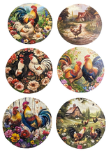 Load image into Gallery viewer, Chicken Wooden Coasters (6-Pack) CS39