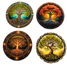 Load image into Gallery viewer, Tree of Life Wooden Coasters (6-Pack) CS41