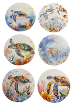 Load image into Gallery viewer, Turtle Wooden Coasters (6-Pack) CS51