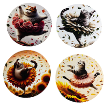 Load image into Gallery viewer, Cat Wooden Coasters (4-Pack) CS68