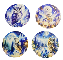 Load image into Gallery viewer, Owl Wooden Coasters (4-Pack) CS86