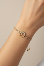 Load image into Gallery viewer, Moon & Star Adjustable Bracelet BR01