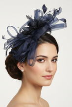 Load image into Gallery viewer, Stunning Navy Stacey Fascinator. (FS006)