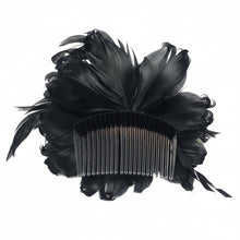 Load image into Gallery viewer, Stunning Black & Ivory Feather Suncatcher (FS086)