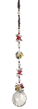 Load image into Gallery viewer, Crystal ball suncatcher which is decorated with a Bees and Amethyst
