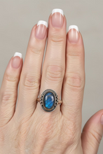 Load image into Gallery viewer, Labradorite Sterling Silver ring size 12 BR057