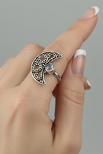 Load image into Gallery viewer, Labradorite Sterling Silver ring size 6, 8, 9, 10, 11, 12, 13 BR067